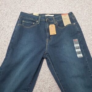 Levi's 721 High Rise Skinny Jeans Dark Wash Denim W31 L30 Size 12 Medium (New)